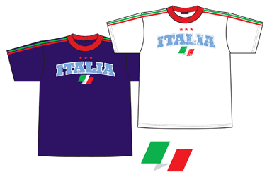 Italy World Cup Fan Shirts - Fussball WM Fan T-Shirts - World Cup Soccer Fan Shirts