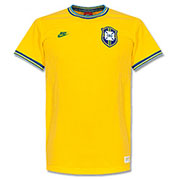 go Brasil Brazil Football Retro Shirt