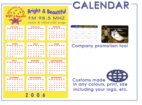 Calendar - Made to order